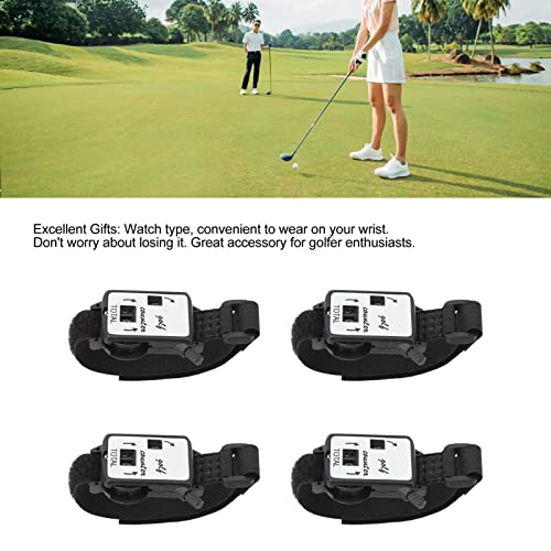 Scour Counter Watch Manual Stroke Keeper Portable Golf Score Tracker Wrist Wearable for Golfers Plastic 4PCS Set