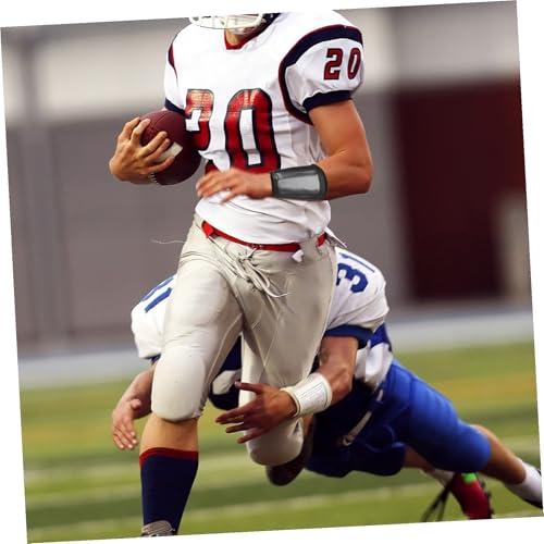 VOSAREA Tactical Football Wristband Quarterback Play Insert Wristband Black Medium Protective Sports Gear for Youth Football Coaching