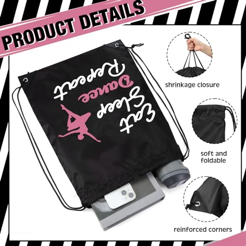 Windyun 16 Pcs Ball Drawstring Backpack Bulk Lightweight Draw String Bags Cinch Bags Drawstring Cinch Sack Tote(Dance) - style: Dance