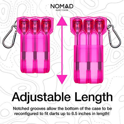Casemaster by GLD Products Nomad Adjustable Dart Case - color: Neon Pink