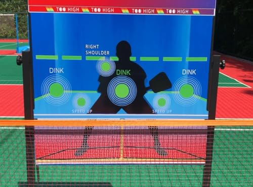 Pickleball Practice Rebounder Dink Board with Stand and Adjustable Angle for Solo Training,Pickleball Training Aids and Dink Master Wall Net