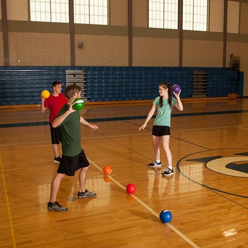 Champion Sports® Rhino Skin® Low Bounce Dodgeball Sets & Singles for Playground, PE, Backyard & League Games – Team Sports Equipment for Youth & Adults