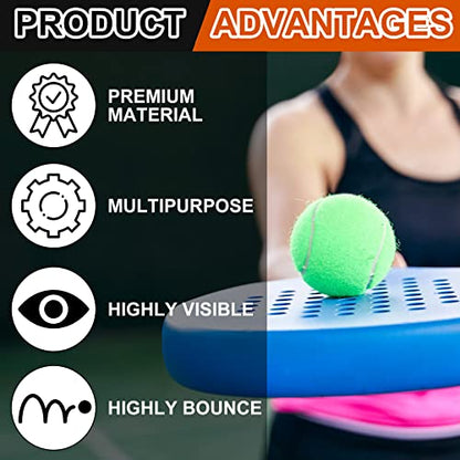 Sumind 60 Pcs Tennis Balls Bulk Standard Tennis Training Ball Tennis Practice Balls PET Dog Playing Balls Tennis Accessories for Beginner Practice Training Sports, 6 Colors