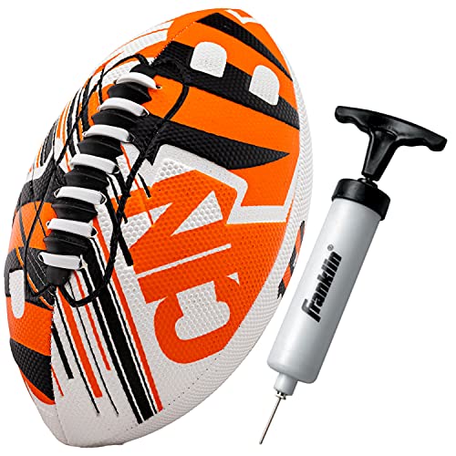 Franklin Sports NFL Team Mini Footballs - Youth 8.5" Official NFL Licensed Football + Air Pump Set