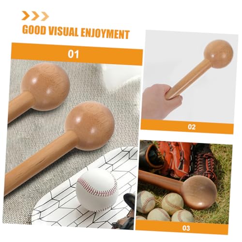 VANZACK 2pcs Softball Glove Mallet Portable Wooden Hammer for Baseball and Softball Glove Break Smooth Design Easy to Use for Shaping and Softening