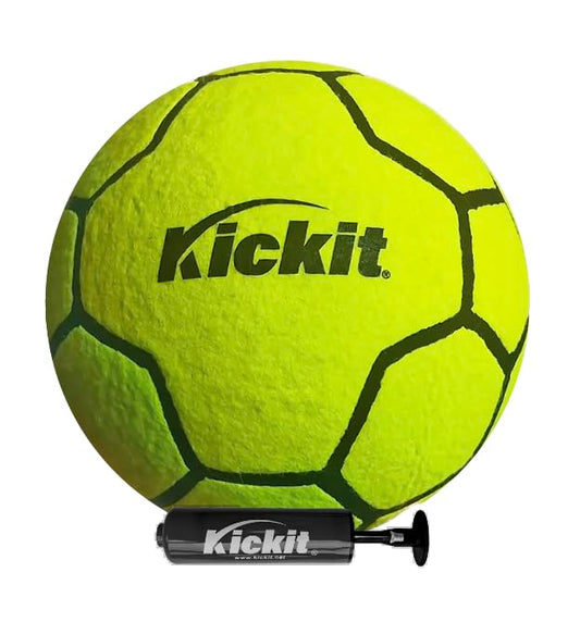 Kickit Soccer Tennis Ball, Official Soft Lightweight Ball for Training, Freestyle & Juggling, All Ages Outdoor Fun, Backyard, Beach & Court Play, Size 5 - color: Lime Green
