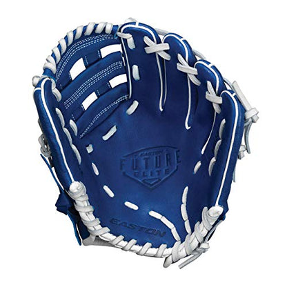 Easton | Future Elite Youth Baseball Glove - color: H-Web | Royal / White, size: 11" | Utility