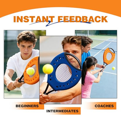 MR Sweet Spot Trainer, Tennis Racket Sweet Spot Trainer Protection Cover, Tennis Pointer Swing Training Aid Protection Cover Swing Training Aid for Starter, Set of 2