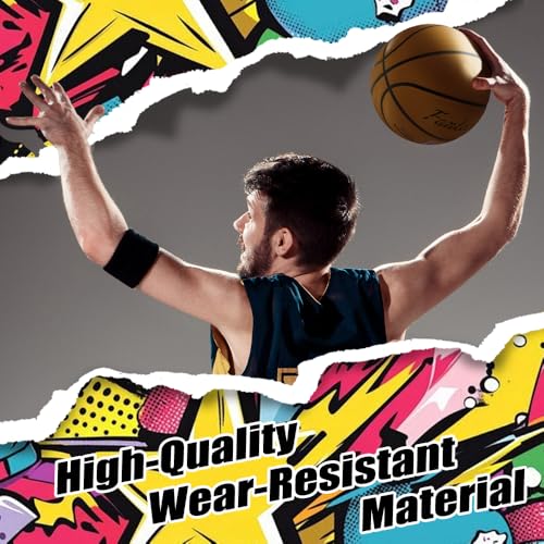 Basketball Size 7 - Rubber Basketball for Indoor/Outdoor Play, Perfect for Junior Players