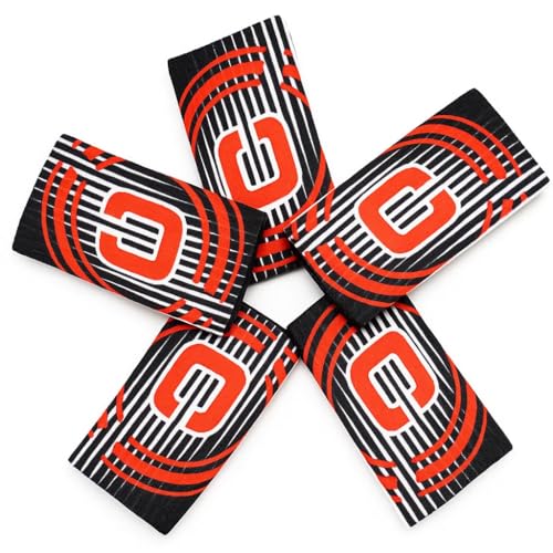 Captain's Armband Soccer Football Captain Armbands for Multi-Sport - Pack of 5 Colour - color: Black