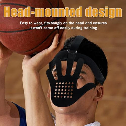 Basketball Face Guard, Headgear Basketball Face Shield Eye-Blocking Training Face Cover for Shooting Dribble Training