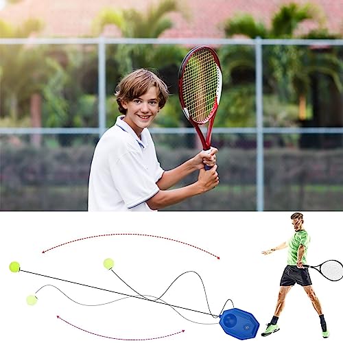 Toddmomy Tennis Practice Device 1 Set Tennis Trainer Rebound Ball with String Ball Solo Tennis Training for Self-Pracitce Tennis Training Equipment Tool Tennis Rebounder