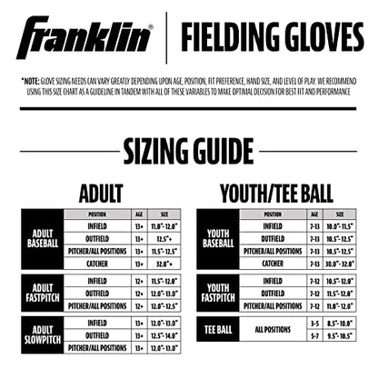 Franklin Sports CTZ5000 Baseball Gloves - Adult + Youth Fielding Gloves + Catcher's Mitts - Multiple Styles + Colors