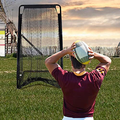 Kapler Football Practice Kicking Net for Kicker 81’’x 41’’Football Field Goal Kicking Cage for Youth Punting Backyard Outdoor Use Indoor Football Net Equipment Easy Setup