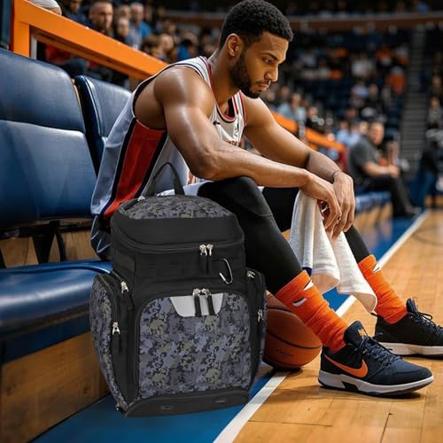 Goloni Basketball Backpack,Large Sports Bag with Ball Compartment & Shoe Compartment, Best for Basketball, Soccer, Volleyball,Gym, Travel