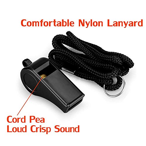 Whistle, Sports Whistles with Lanyard, Loud Crisp Sound Whistle Bulk Ideal for Coaches, Referees, and Officials - color: 8PCS