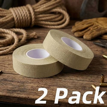 2 Rolls Magsaddle Gun Grip Tape, Non-Reflective, No Residue Goon Grip Tactical Tape for Pistol, Handgun, Rifle, Sports, Tool, Pull Up Bars, Handles, Bats, Rackets, Gym Equipment, Handrails - color: FDE