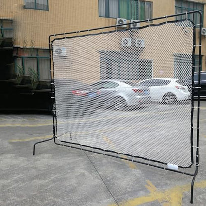 Tennis Rebounder Net, Tennis Net, 9.5 x 7Ft Rebound Practice Wall for Tennis Racquet Sports Ball Pickleball, Tennis Backboard Net for Tennis Court Backyard Outdoor Training