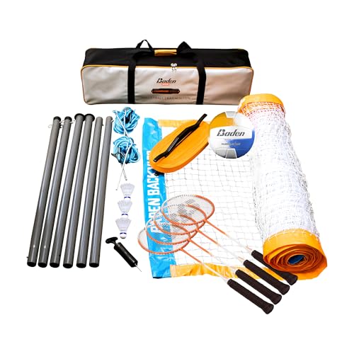 BadenBaden Champions Volleyball Badminton Combo Set
