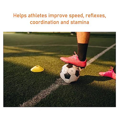 Agility Ladder, Agility Speed Training Equipment Set, 20ft Speed Ladder, 10 Soccer Cones, Basketball Football Soccer Training Equipment with Bag