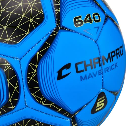 Champro Maverick Soccer Ball - color: Optic Blue, size: 3
