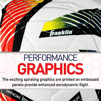 Franklin Sports MLS Tornado Soccer Ball - Soft Cover - Official Size and Weight Soccer Ball - Air Pump Included - size: Size 5 - Ages 13 & Over