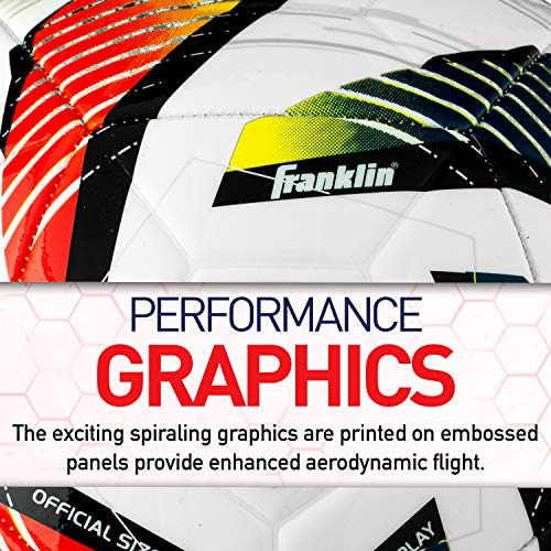 Franklin Sports MLS Tornado Soccer Ball - Soft Cover - Official Size and Weight Soccer Ball - Air Pump Included - size: Size 4 - Ages 8-12