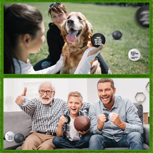 RoundFunny 12 Pcs Mini Golf Stress Balls - 2.5 Inch Squeeze Foam Balls for Father‘s Day Gifts, Sports Stress Relief, Golf Club Prizes, Party Favors, Office(Black, White, Gray)