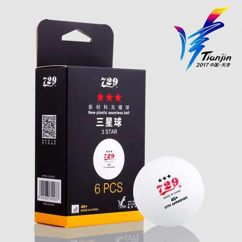 729 Friendship 40+ Seamless New Material ITTF Approved 3-Star Table Tennis Ball Ping Pong Balls