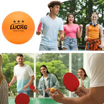 Ping Pong Balls, Ping Pong Balls 20 Pack, Orange Table Tennis Balls, 3 Star Table Tennis Balls, Suitable for Beginners and Professionals