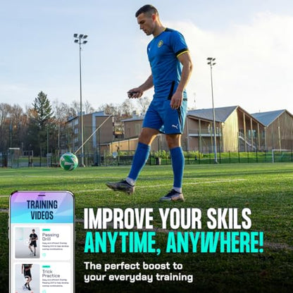 SenseBall Soccer Trainer Ball with Free App | Training Equipment for Young Players | Soccer Gifts | Improve Ball Control, Footwork & Coordination with Professional Coach Program & 50+ Exercise Videos - size: All-Level Size 3