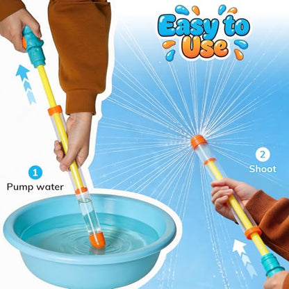 Dsmile 3 Pcs Firework-Shaped Spray Water Gun for Kids,Squirt Gun Umbrella-Shaped Spray for Swimming Pool Beach Summer Outdoor Water Party Games - style: Fireworks nozzle(Dinosaur)*3