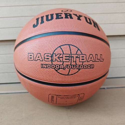 Size 7(29.5")/Size 5(27.5") Rubber Basketball - Durable, Wear-Resistant for Indoor & Outdoor Training with Pump Included(Deflated)