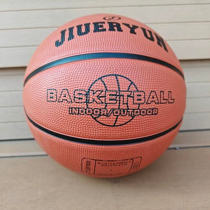 Size 7(29.5")/Size 5(27.5") Rubber Basketball - Durable, Wear-Resistant for Indoor & Outdoor Training with Pump Included(Deflated)