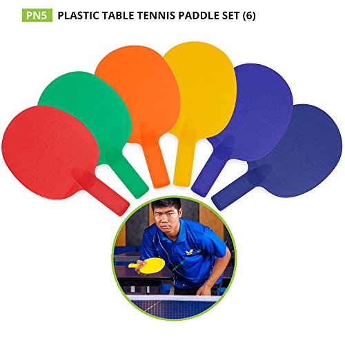 Champion Sports PN5 All-Plastic Table Tennis Racket, Assorted