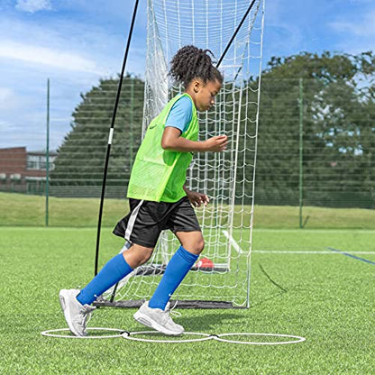 FORZA Agility Rings [12 Pack] | Speed & Agility Training Equipment for Athletes - Available in 10 Colors - color: Claret Red