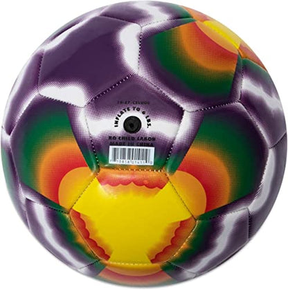 Champion Sports Extreme Tie-Dye Soccer Ball – Durable All-Weather Soccer Ball for Kids, Youth & Adults – Sizes 3, 4, 5 - size: Size 3
