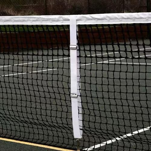Tennis Net Center Strap White Colour Standard Match Type Net in The Middle of The Separation Adjustable Belt Center Net Belt, Brown