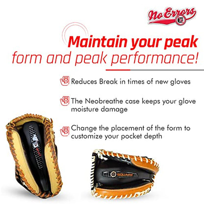 No Errors WebGem Fielder’s Glove Care System – Formation & Break-in Tool for Baseball Mitts, Holds Shape, Essential Gear, Gift for Players - style: Deuce