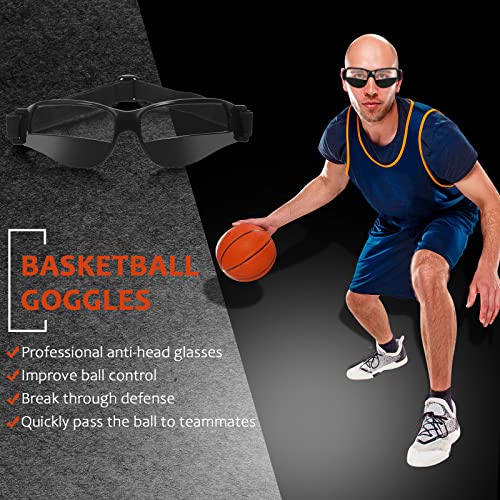 Weewooday Basketball Dribbling Goggles Basketball Training Goggle Dribble Specs Goggle for Team Training Aid Sport Equipment