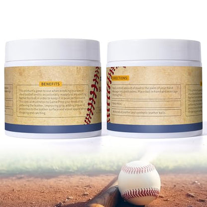 Football Mud for Enhanced Grip & Darkening Leather, Reduces Shine on New Balls, Football Rubbing Mud Original Formula for Leather & Synthetic Game Balls