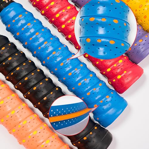 Tennis Squash Badminton Pickleball Racket Overgrips Grip Tape for Anti-Slip and Absorbent Grip
