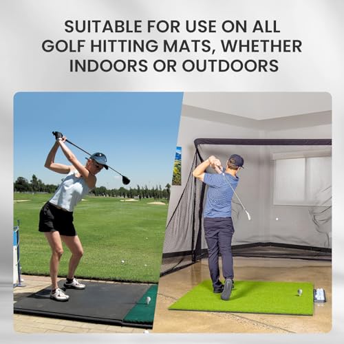 FINGER TEN Golf Rubber Tees Driving Range Value 3/4 Pack, Mixed or Same Size 1.5’’ 2.25’’ 2.75’’ 3’’ for Durable Practice Mat Holds Ball Well