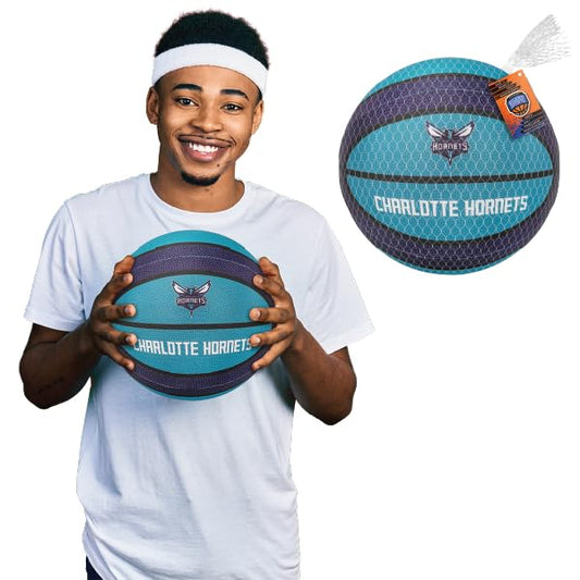 Bleacher Creatures Silent Basketball Size 7 (29.5") – Official NBA Licensed Indoor Foam Ball with Airless Construction, Quiet Performance, and Pro Feel - color: Charlotte Hornets