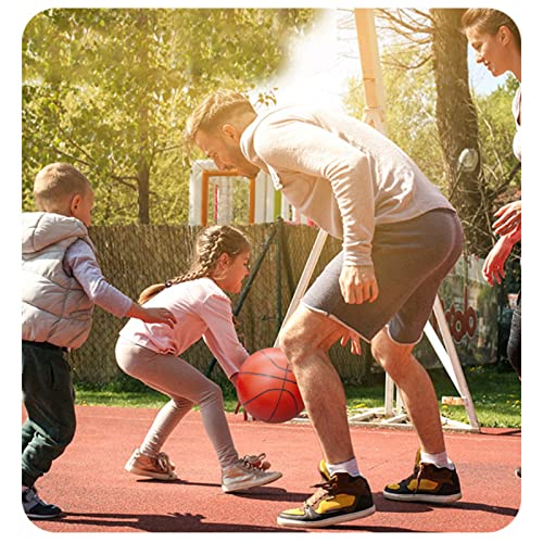 Soccer Basketball Football Small Sports Bouncy Balls with Hand Pump for Kids and Toddlers - (Pack of 3) 6-Inch Diameter Rubber Sport Ball Set for Fun Outdoors and Backyard Play