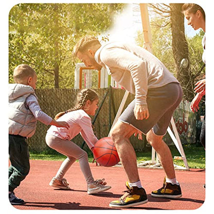 Soccer Basketball Football Small Sports Bouncy Balls with Hand Pump for Kids and Toddlers - (Pack of 3) 6-Inch Diameter Rubber Sport Ball Set for Fun Outdoors and Backyard Play