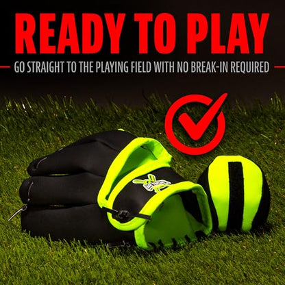 Franklin Sports Toy Baseball Glove - color: Black/Yellow