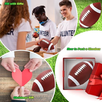 Jerify 12 Pcs Composite Leather Footballs Official Composite Ball Inflatable Football with Pump Indoor Outdoor Football Bulk for Training and Recreational Play - size: Size 6