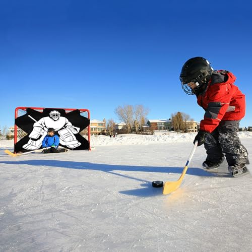 7-Hole Hockey Shooting Target: Accuracy Trainer Pad for Goalie Practice