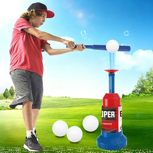 Sports Baseball Training Mini Tee Ball Popper, Hitting Tee for Perfect Swings, Batting Machine for Practicing Hitting Without a Pitcher